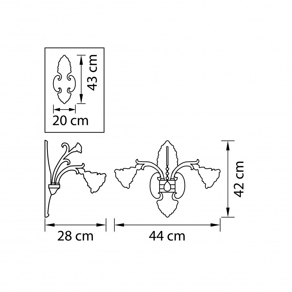 Lightstar (MB00078-2) Бра ROSATA 2х60W E14 ЗОЛОТО (в комплекте) Lightstar (MB00078-2) Бра ROSATA 2х60W E14 ЗОЛОТО (в комплекте)